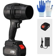 Sakerplus Portable Dust Cleaner,Turbo Jet Leaf Blower,Lightweight Cordless Turbo Super Power Air Duster with Battery,Electric Turbo Jet Blower,Super Power Handheld Air Blower(Black)